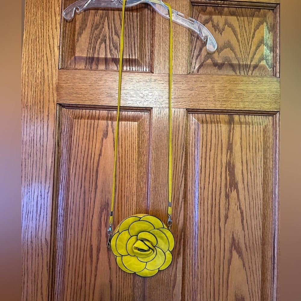 Yellow Flower Crossbody Bag